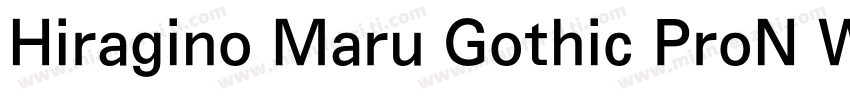 Hiragino Maru Gothic ProN W4字体转换